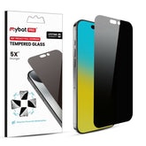 MyBat Pro 360° Privacy Full Coverage Tempered Glass for Apple iPhone 16 ProiPhone 16 Pro